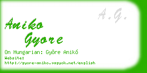 aniko gyore business card