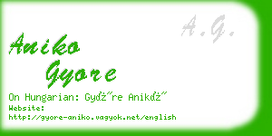 aniko gyore business card